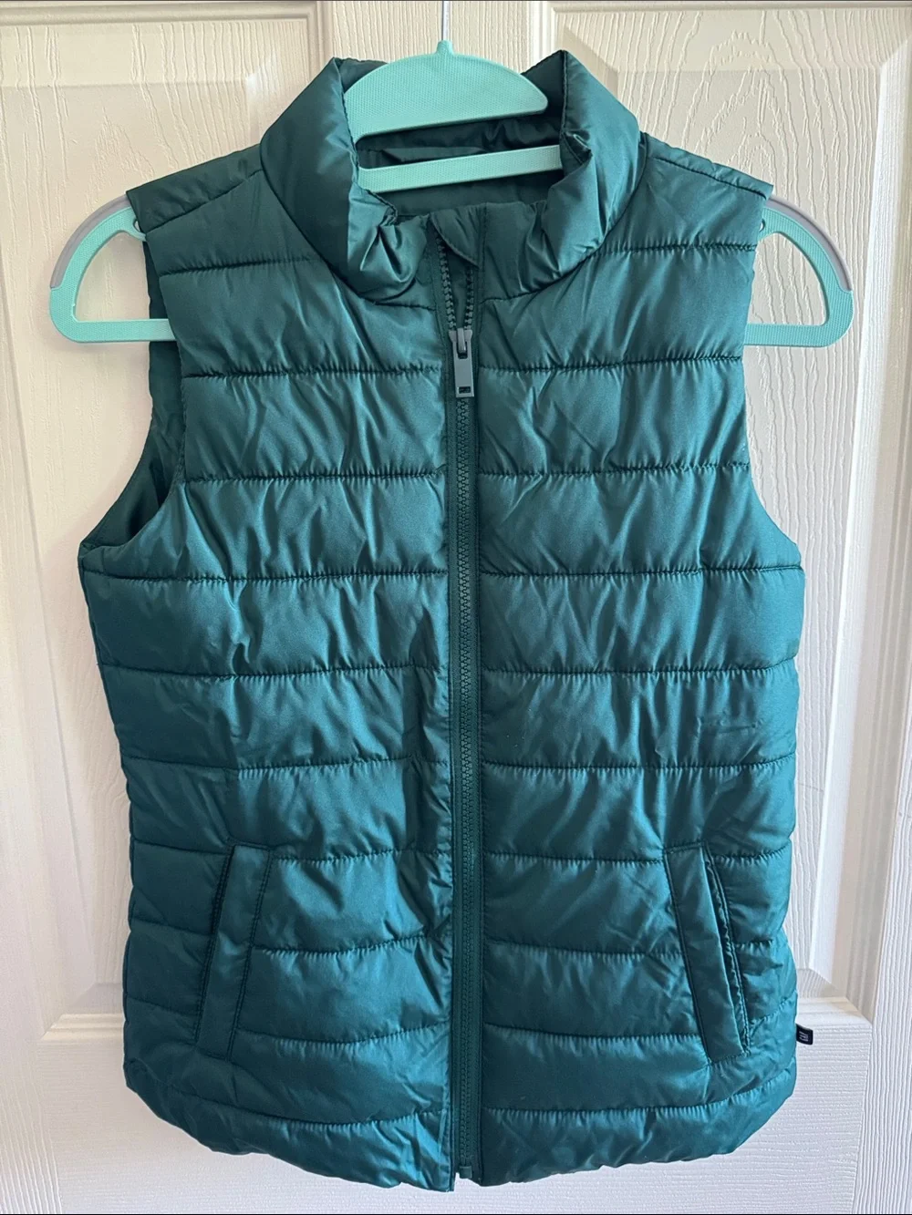 GAP Teal Quilted Puffer Vest for Kids